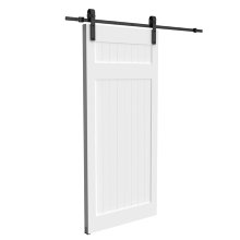 Skydedørssæt retro med 2 meter skinner